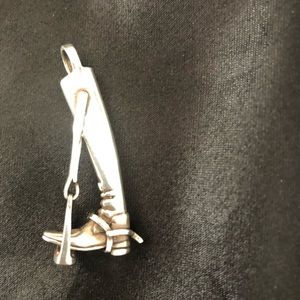 Sterling Silver Riding Boot Pendant
